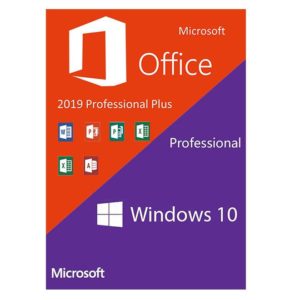 Microsoft Windows 10 Pro Retail + Microsoft Office 2019 Pro Plus, 32/64 bit, licenta electronica